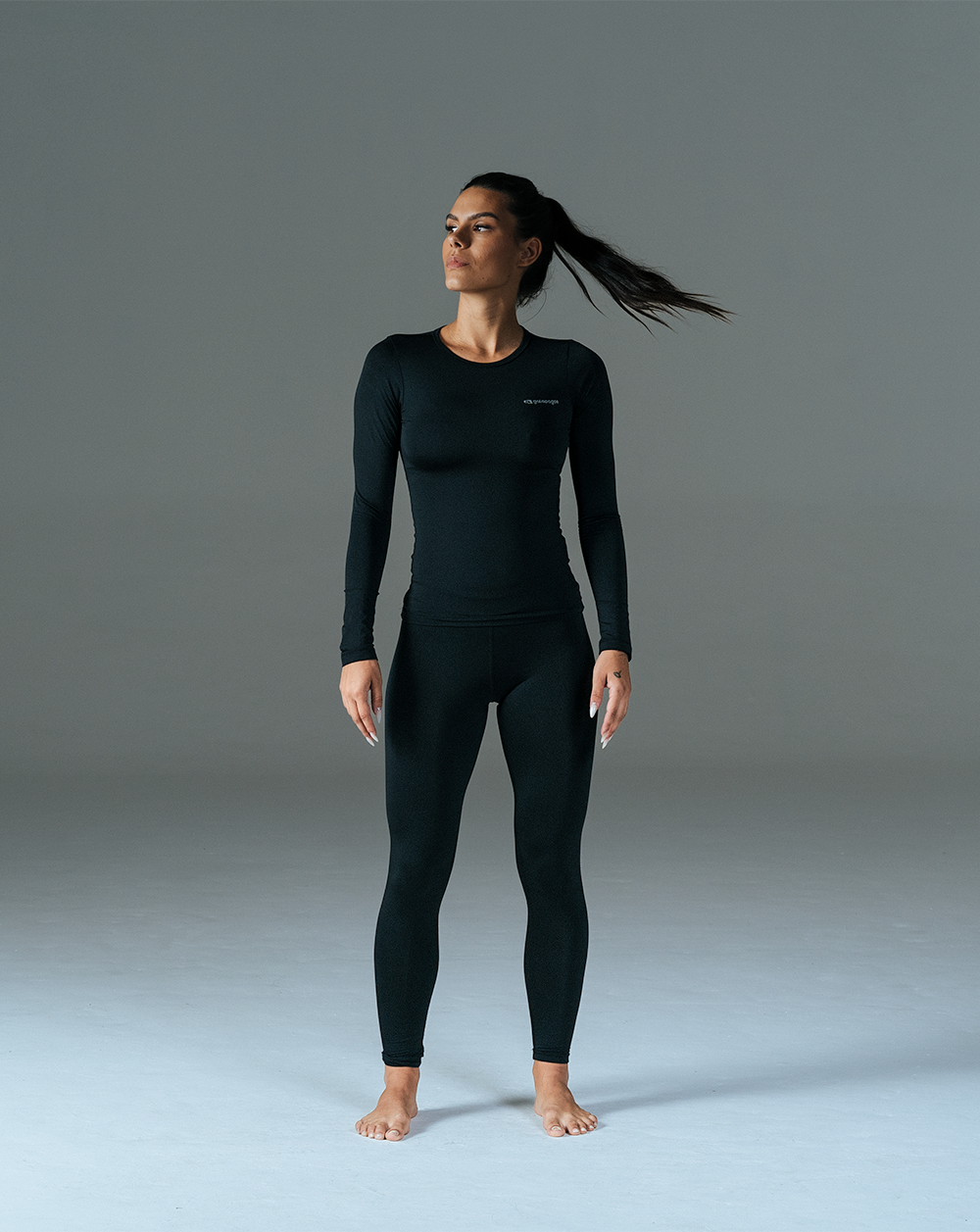 Blusa Manga Longa Feminina Lithium Thermo - Preto