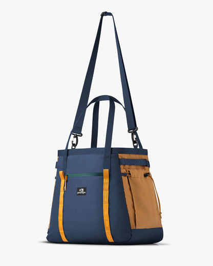 Bolsa Tote All-In 35L - Marinho e Caramelo