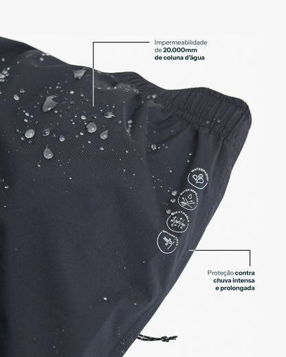 Calça Impermeável Darwin Storm Feminina - Preta - Galapagos Outdoor