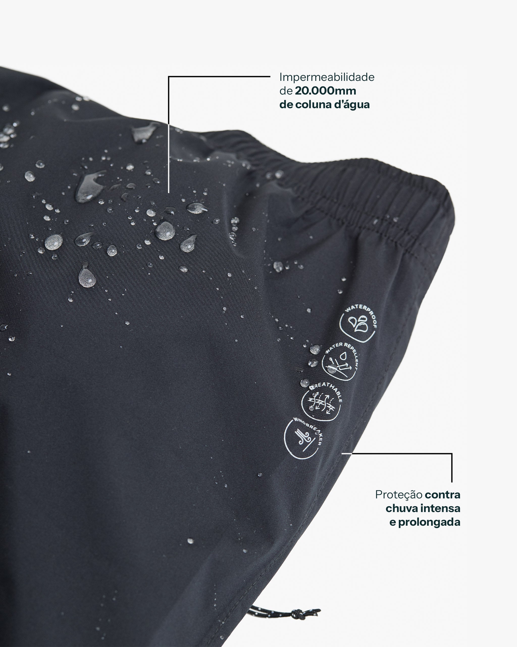 Calça Impermeável Darwin Storm Masculina - Preta