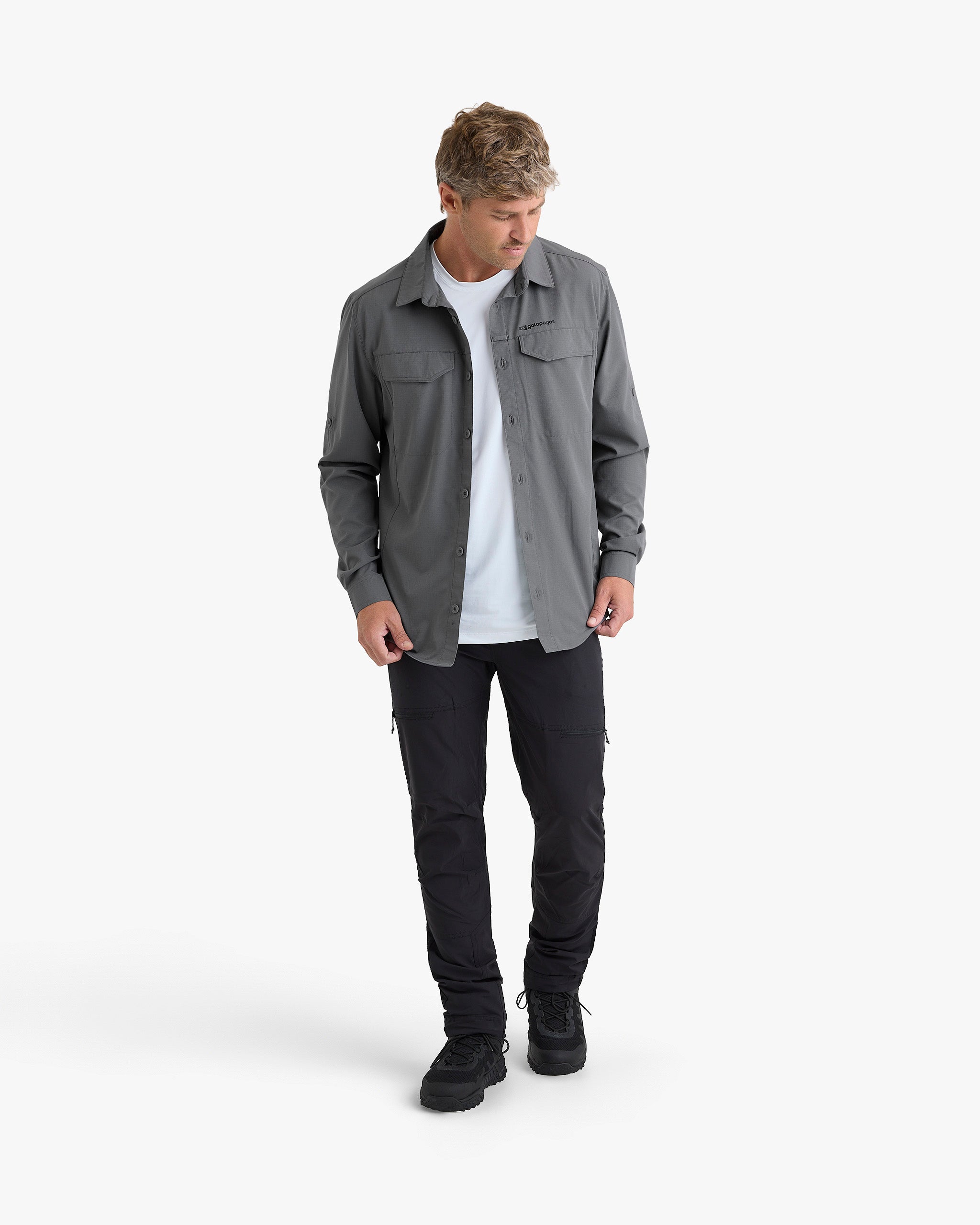 Camisa Technical UV50+ Defender - Chumbo