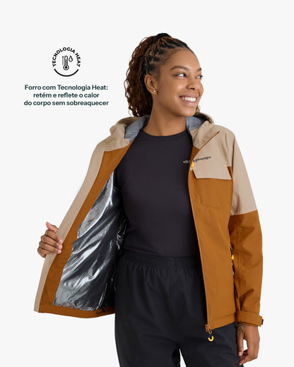 Jaqueta Impermeável Darwin Heat Feminina - Terracota