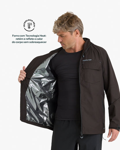 Jaqueta Impermeável Darwin Heat Masculina - Preta