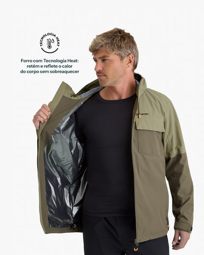 Jaqueta Impermeável Darwin Heat Masculina - Verde