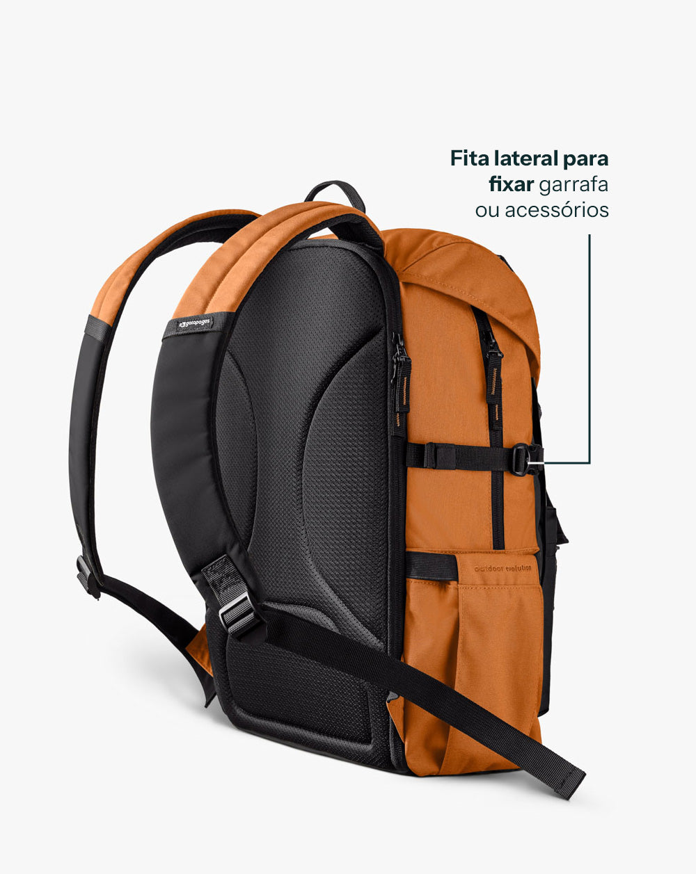 Mochila Pelican 30L - Preto e Caramelo