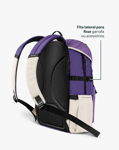 Mochila Pelican 30L - Roxo, Lavanda e Areia - Galapagos Outdoor