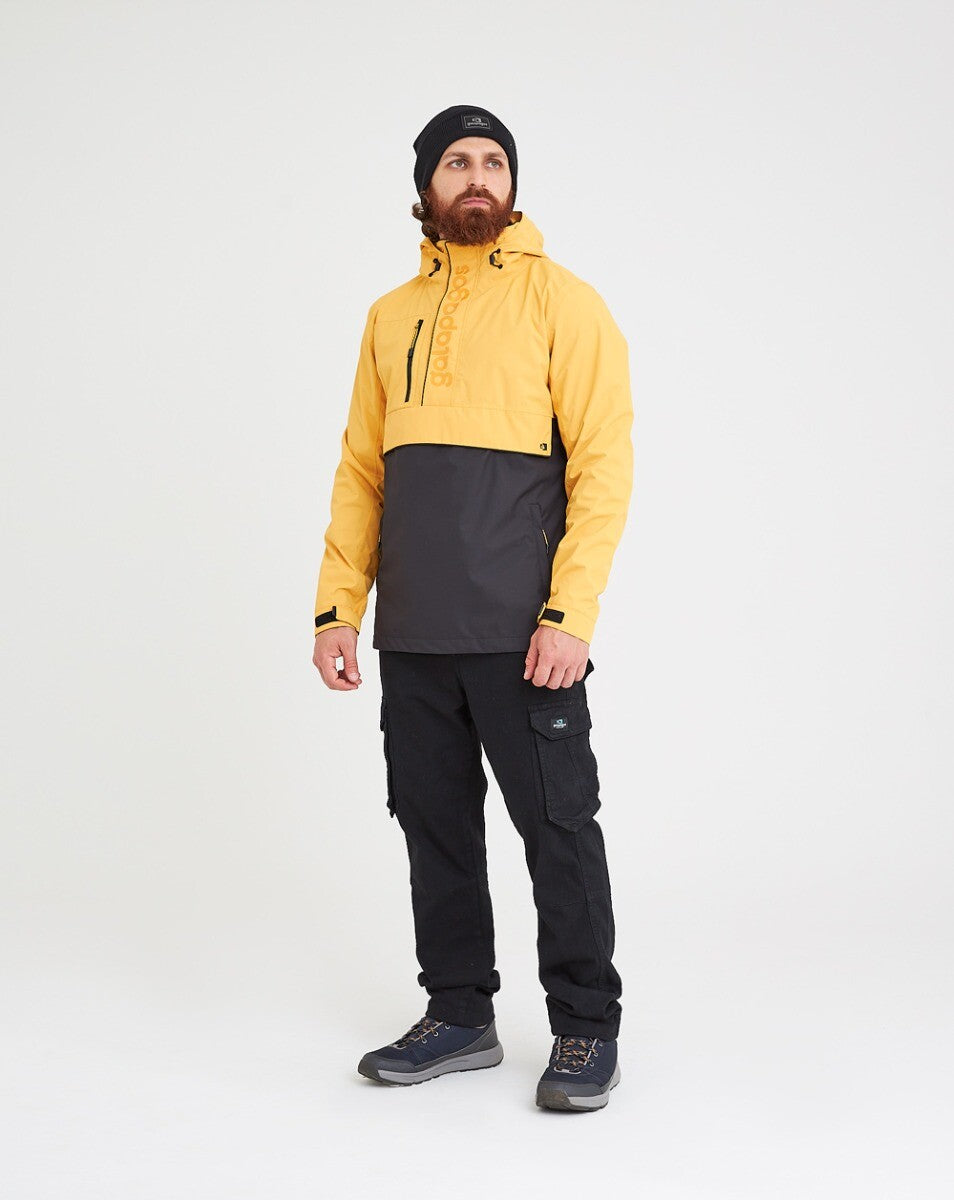 Jaqueta Anorak Impermeável Masculina Snow - Amarelo e Preto