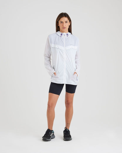 Jaqueta Corta Vento Apex - Branco e Violeta