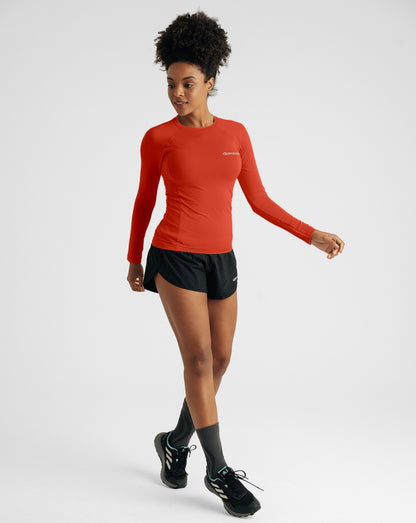 Blusa Segunda Pele UV Vella Feminina - Vermelha - Galapagos Outdoor