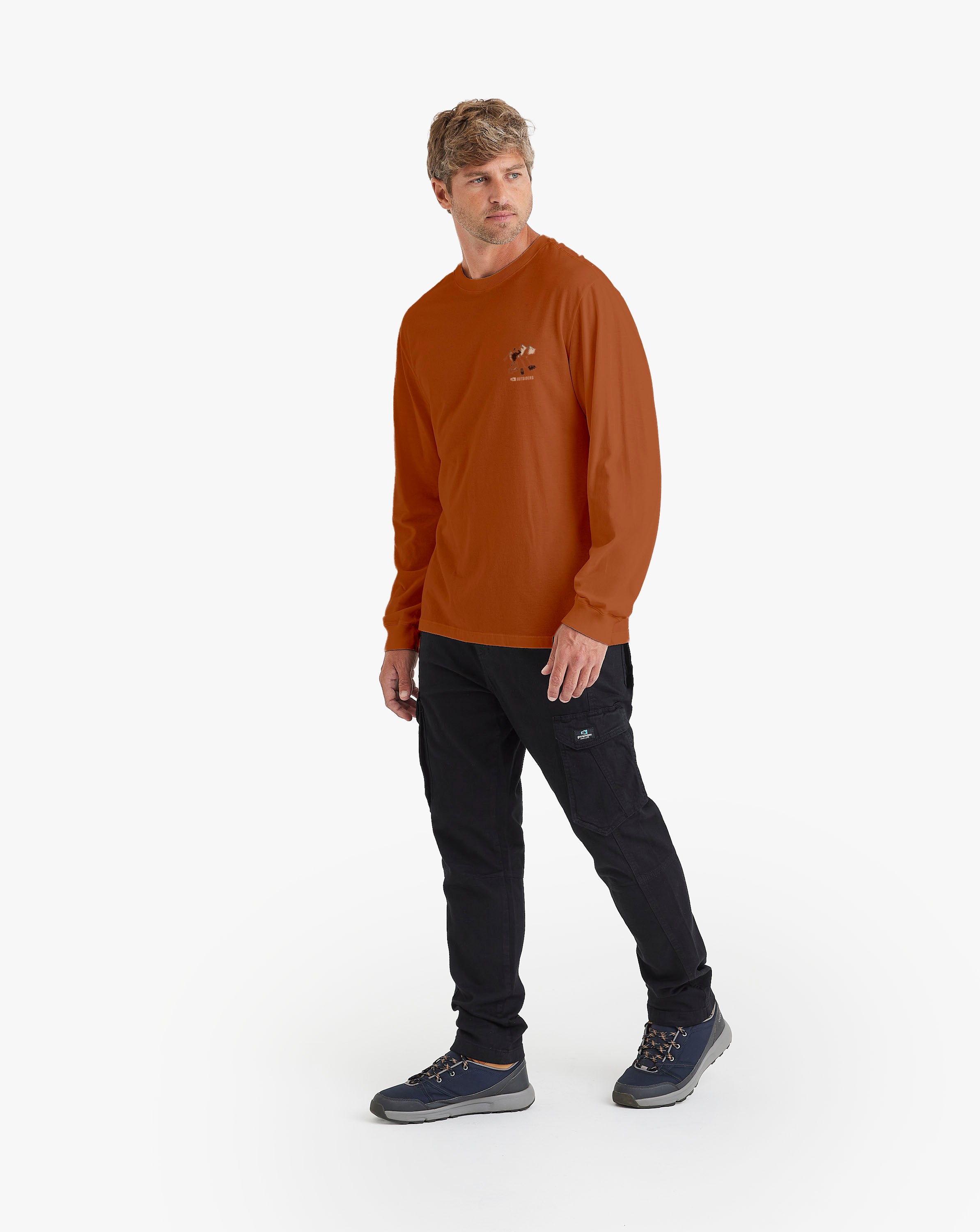 Camiseta Manga Longa Campsite - Terracota