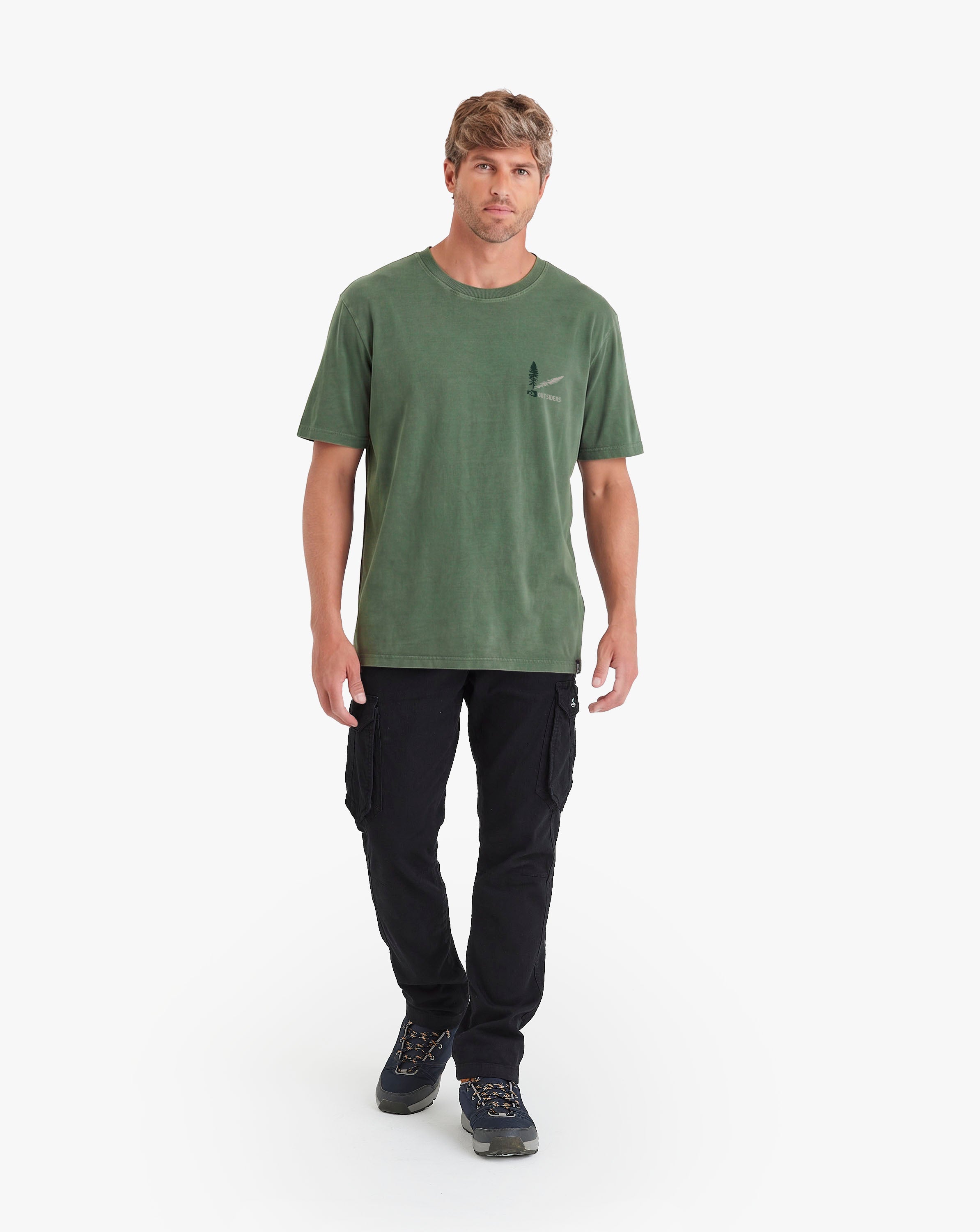 Camiseta Wild Camping - Verde
