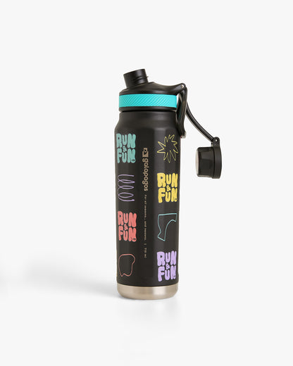 Garrafa Térmica Cascade Run & Fun 710ml - Preta