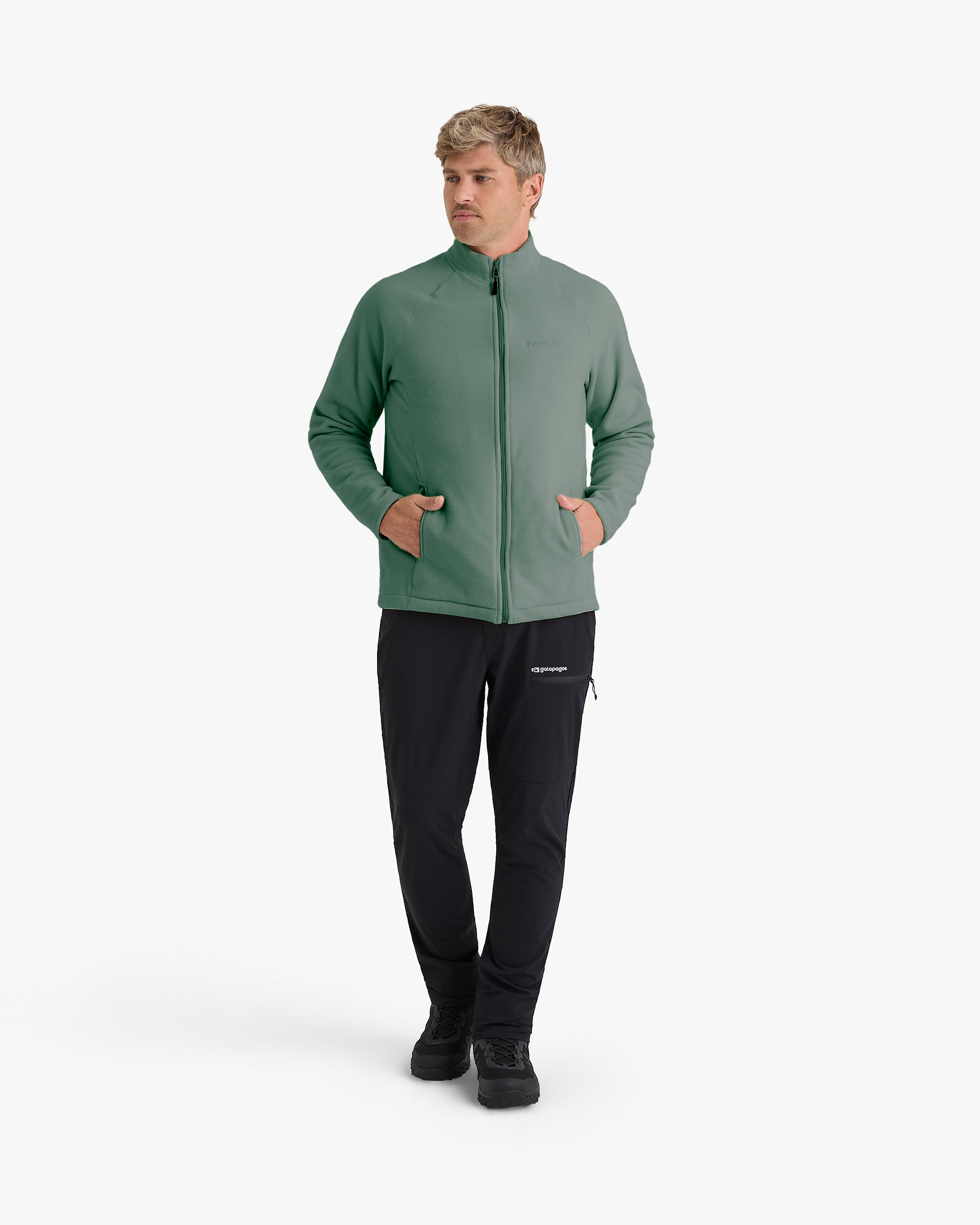 Jaqueta Fleece Kathmandu Masculina Verde | Galapagos – Galapagos