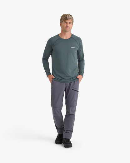 Blusa Segunda Pele UV Vella Masculina - Cinza - Galapagos Outdoor