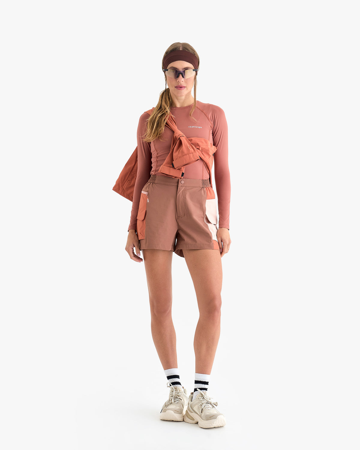Blusa Segunda Pele UV Vella Feminina - Terracota