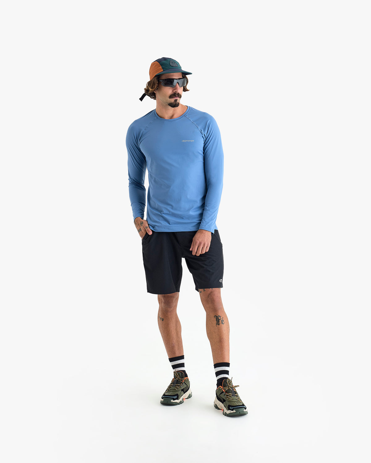 Blusa Segunda Pele UV Vella Masculina - Azul Índigo