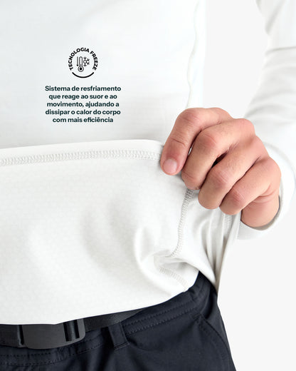 Blusa Segunda Pele Vella Freeze Masculina - Branca