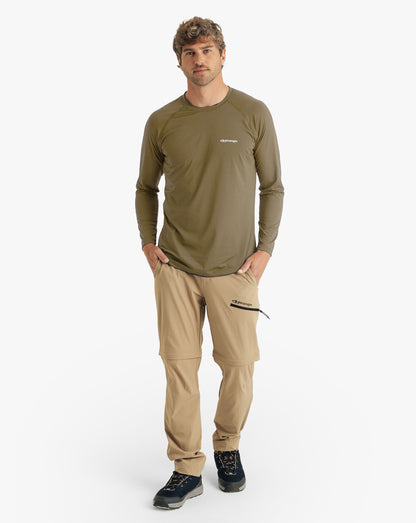 Blusa Segunda Pele UV Vella Masculina - Verde Oliva