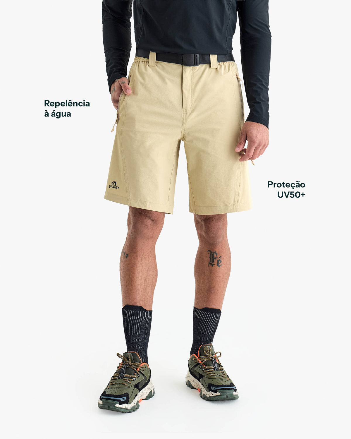 Bermuda Tech Axis Masculina - Cáqui