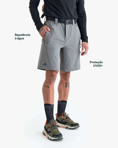 Bermuda Tech Axis Masculina - Cinza
