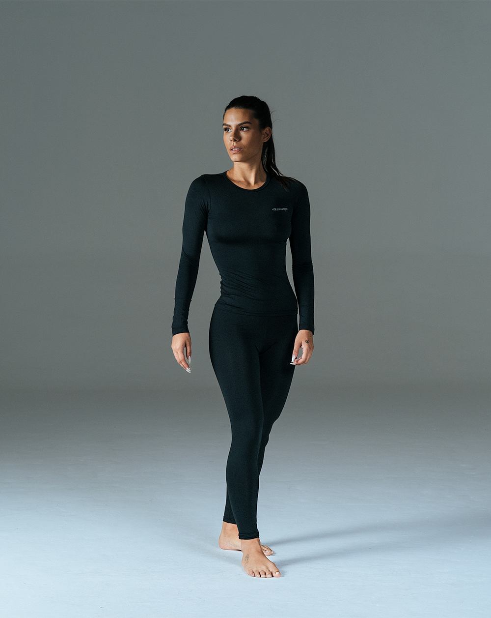 Blusa Manga Longa Feminina Lithium Thermo - Preto