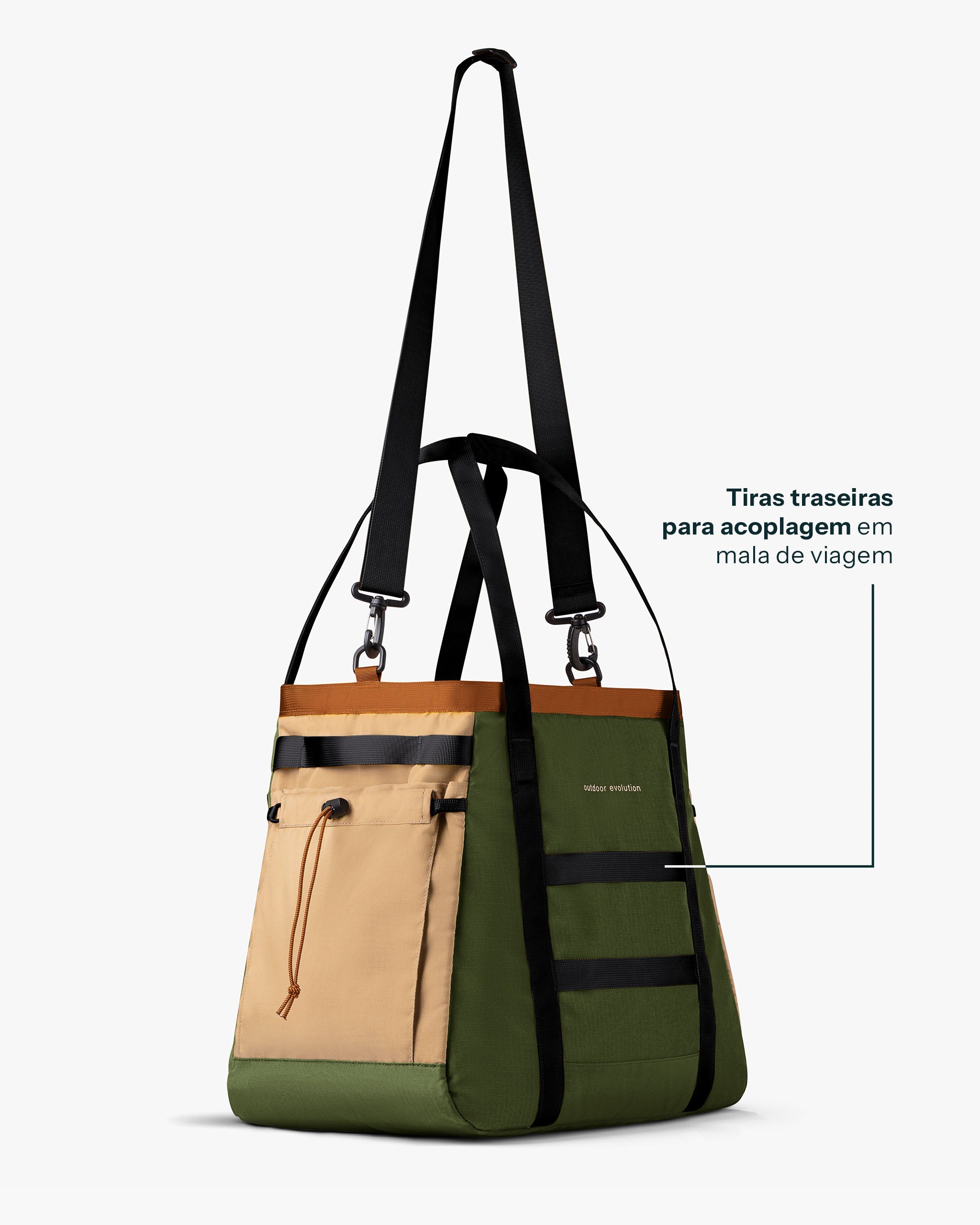 Bolsa Tote All-In 35L - Verde e Cáqui