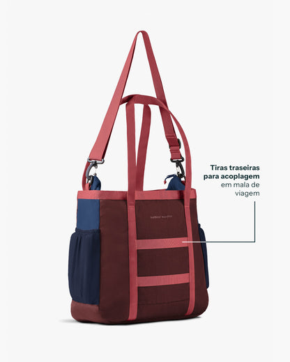 Bolsa Tote All-In Daily 21L - Bordô e Marinho