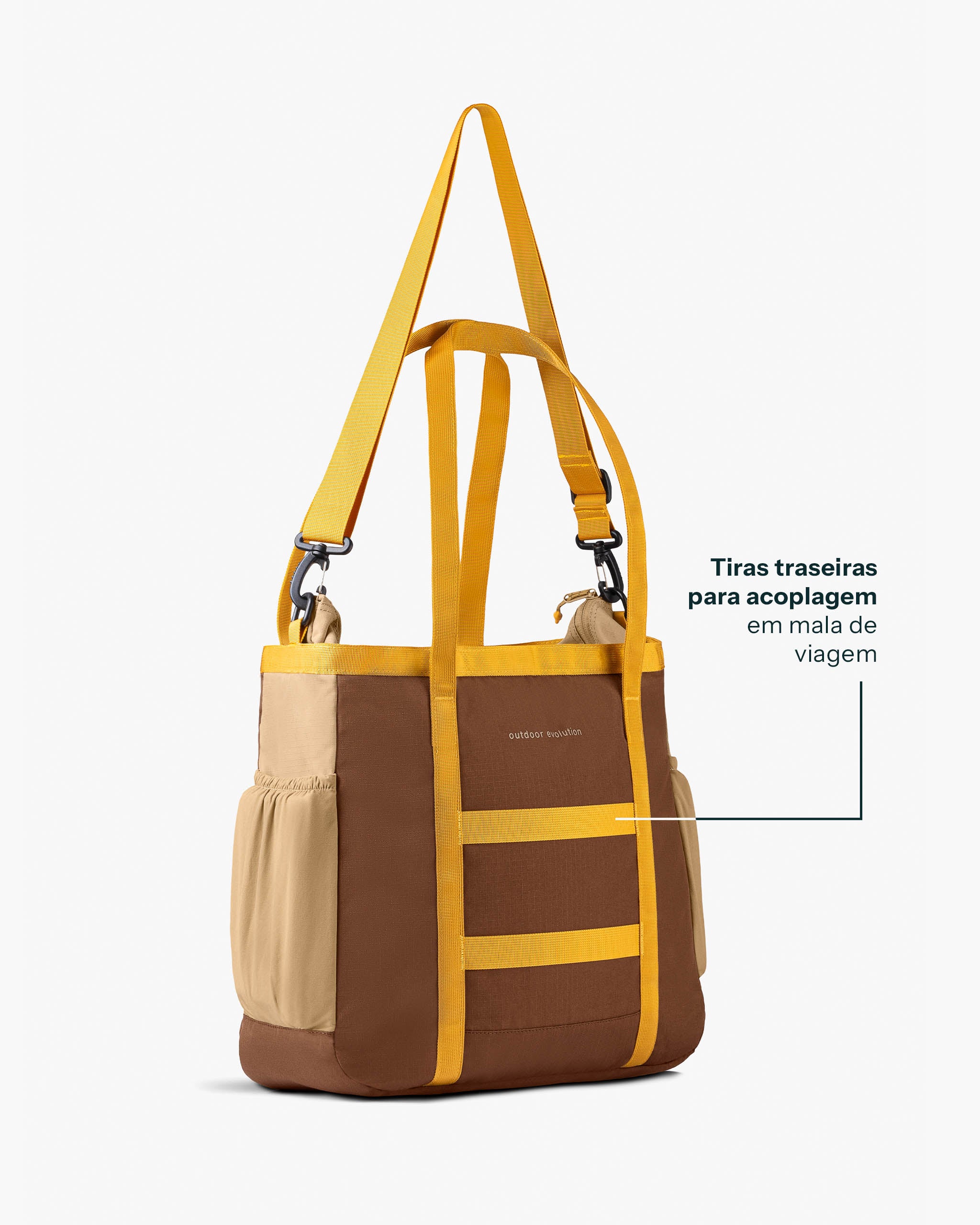 Bolsa Tote All-In Daily 21L - Marrom e Bege