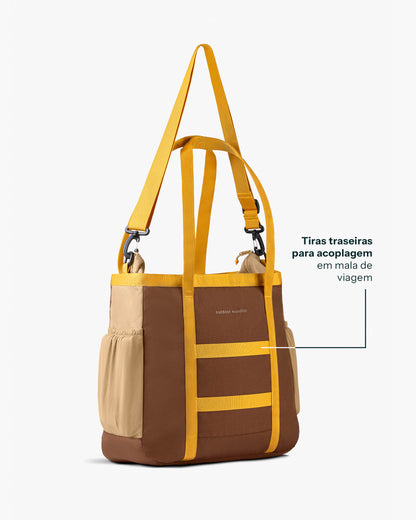 Bolsa Tote All-In Daily 21L - Marrom e Bege