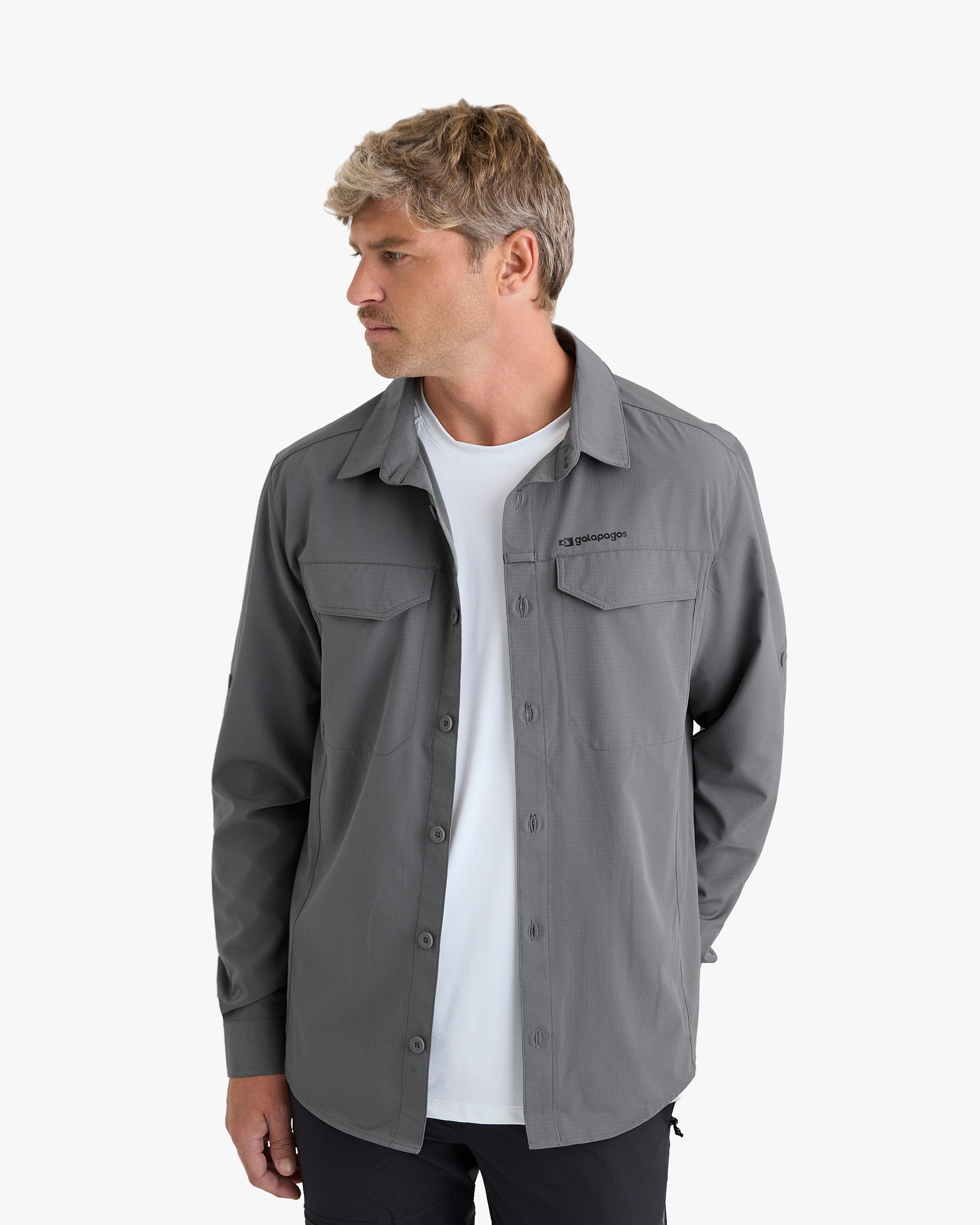 Camisa Technical UV50+ Defender - Chumbo