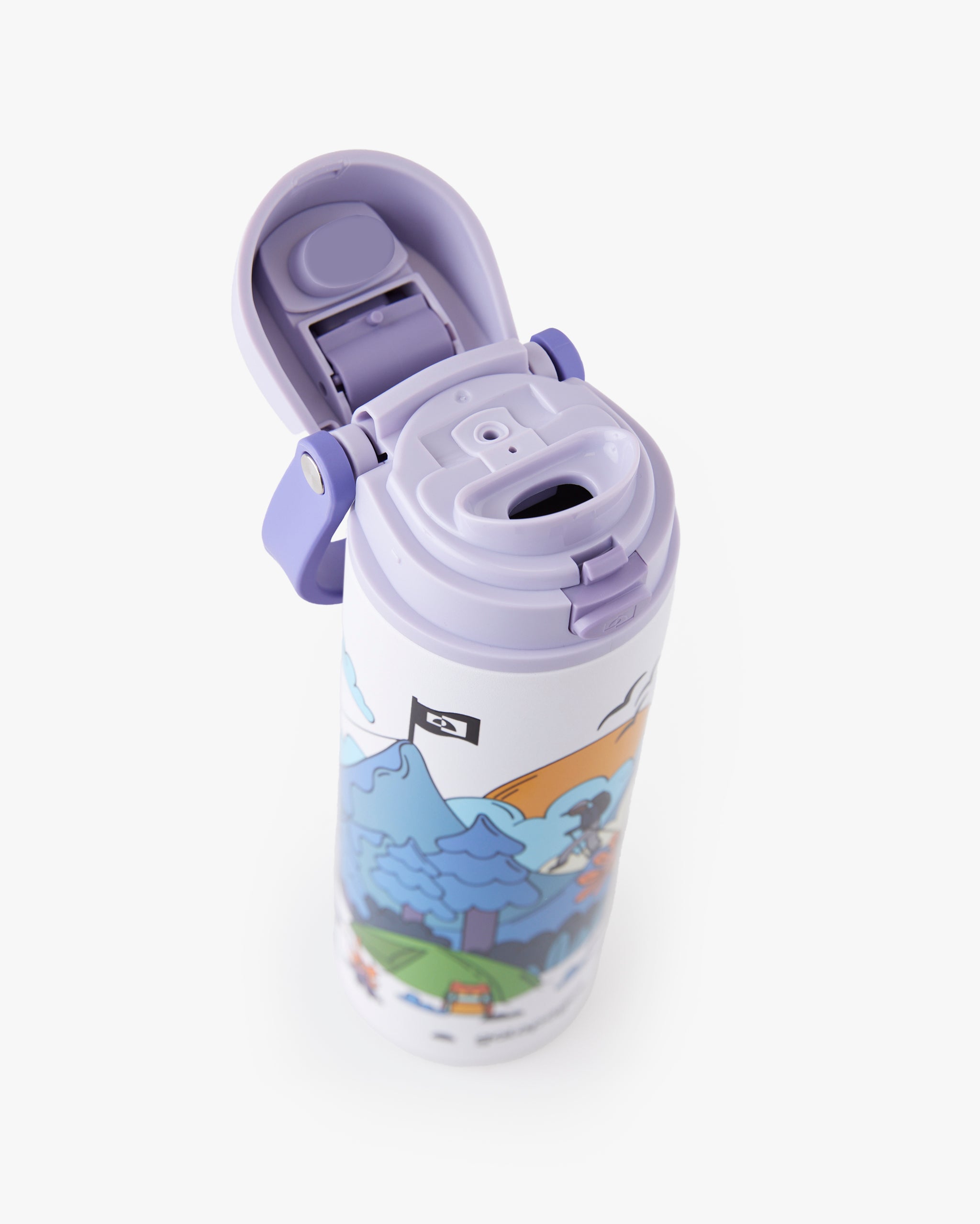 Garrafa Duo Flow Estampada Evolution 710ml - Roxo
