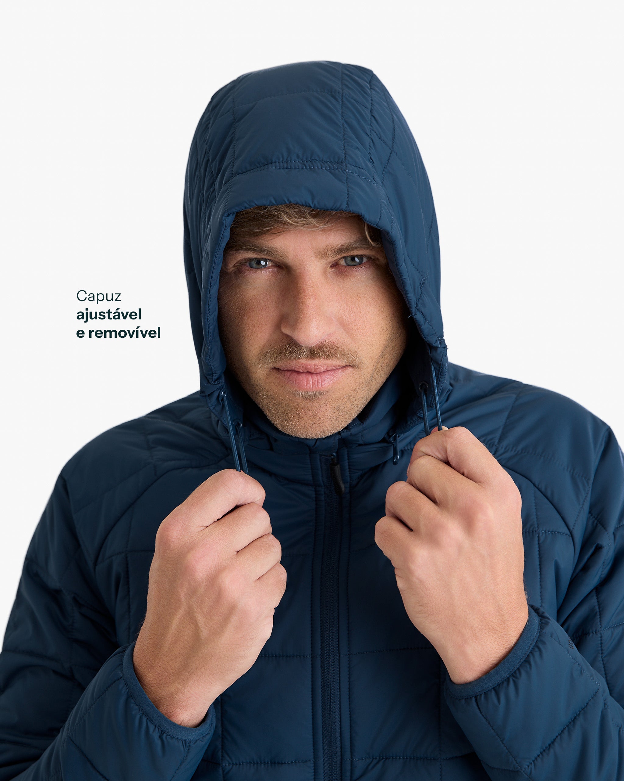 Jaqueta Puffer Ibex Thermolite Heat Masculina - Azul Marinho