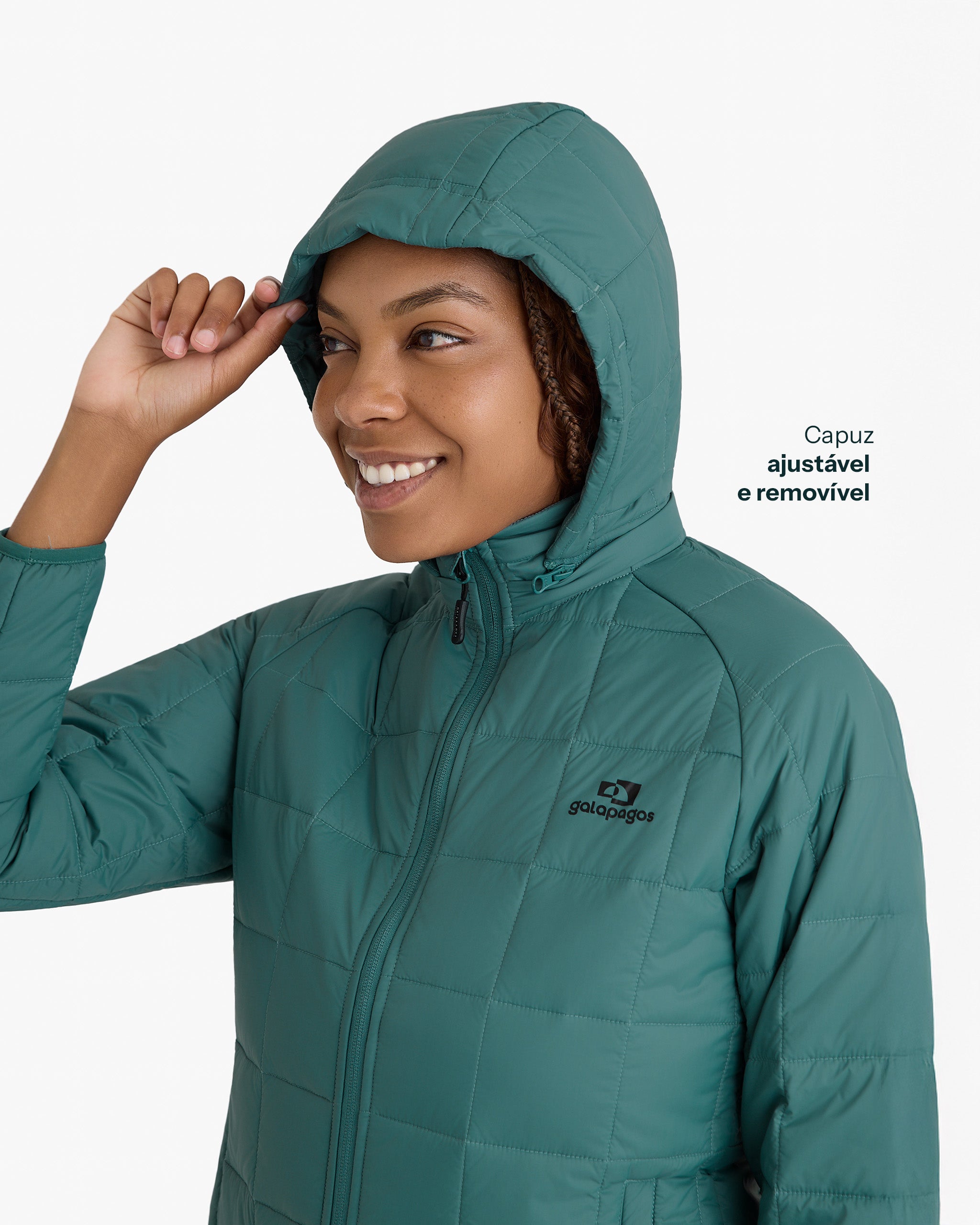 Jaqueta Puffer Ibex Thermolite Heat Feminina - Verde