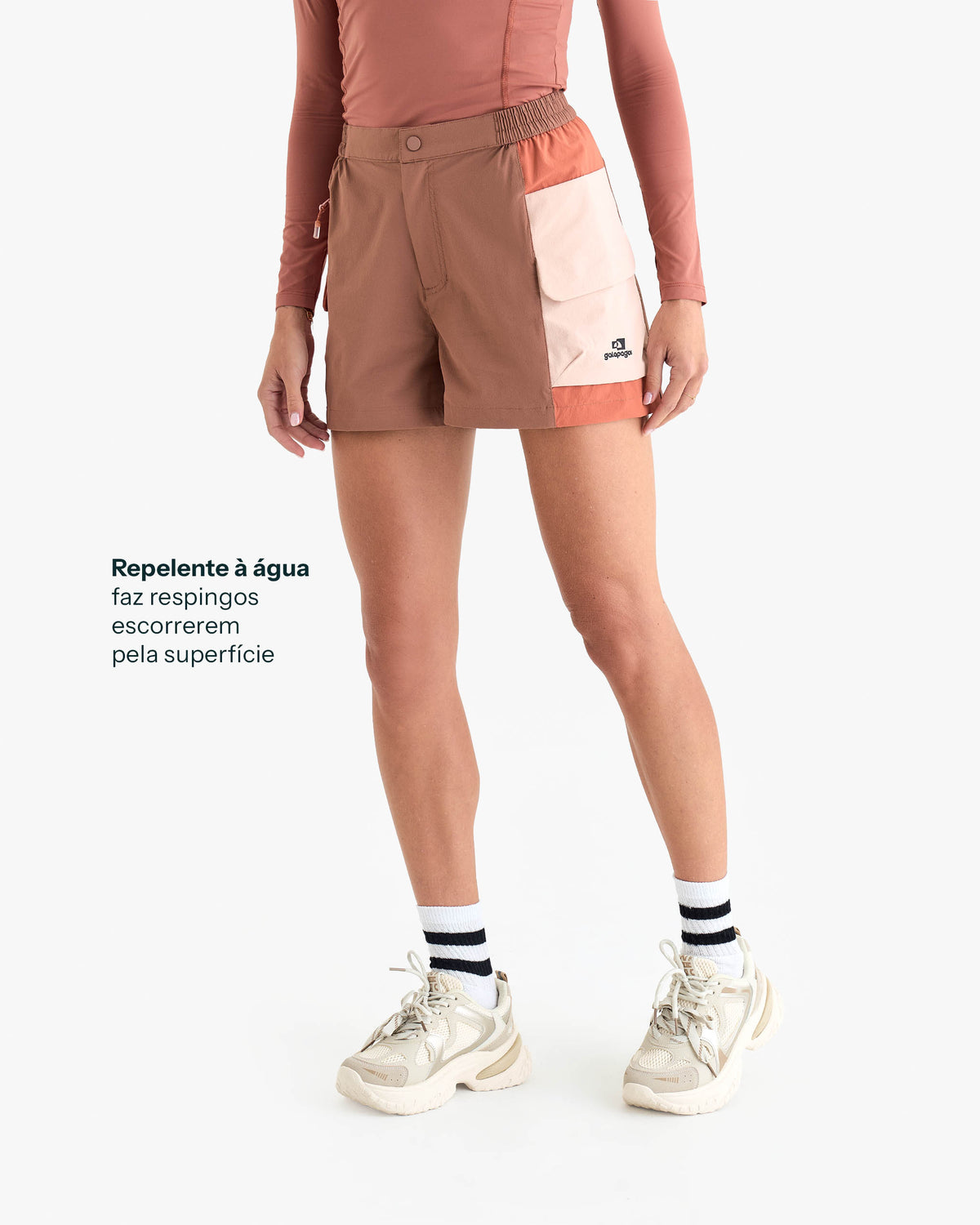 Shorts Raven Feminino - Terracota