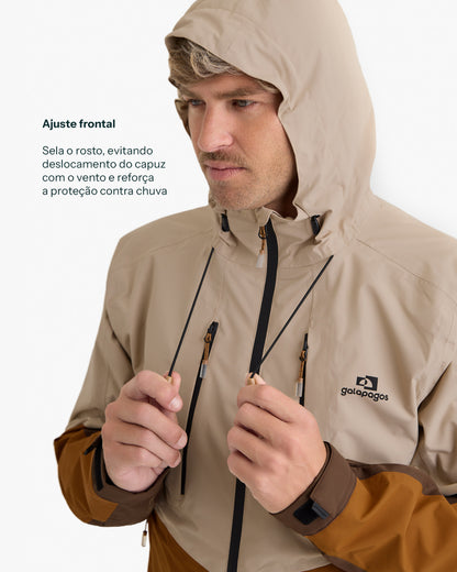 Jaqueta Impermeável Darwin Evolution 2.0 Masculina - Caqui e Ocre
