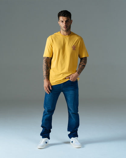 Camiseta Five Stars - Amarelo Açafrão