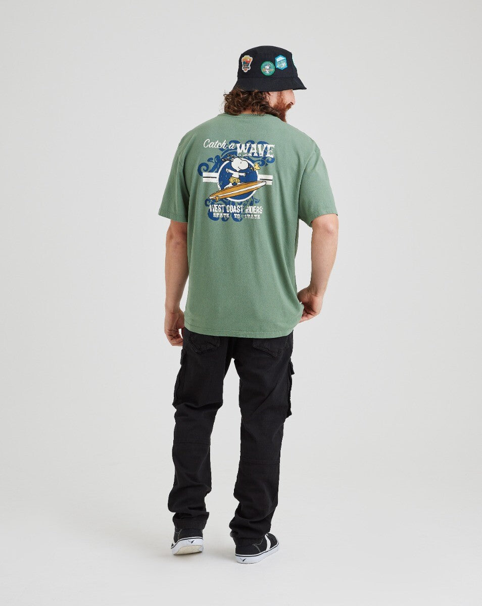Camiseta Snoopy Waves - Verde