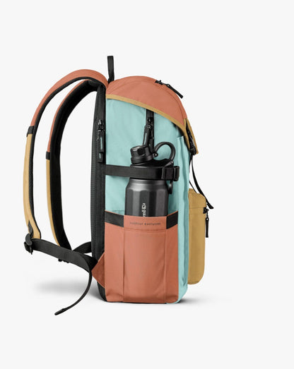 Mochila Pelican 2.0 30L - Salmão Mostarda e Turquesa