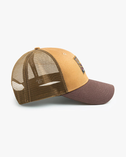 Boné Trucker Camp - Ocre e Marrom
