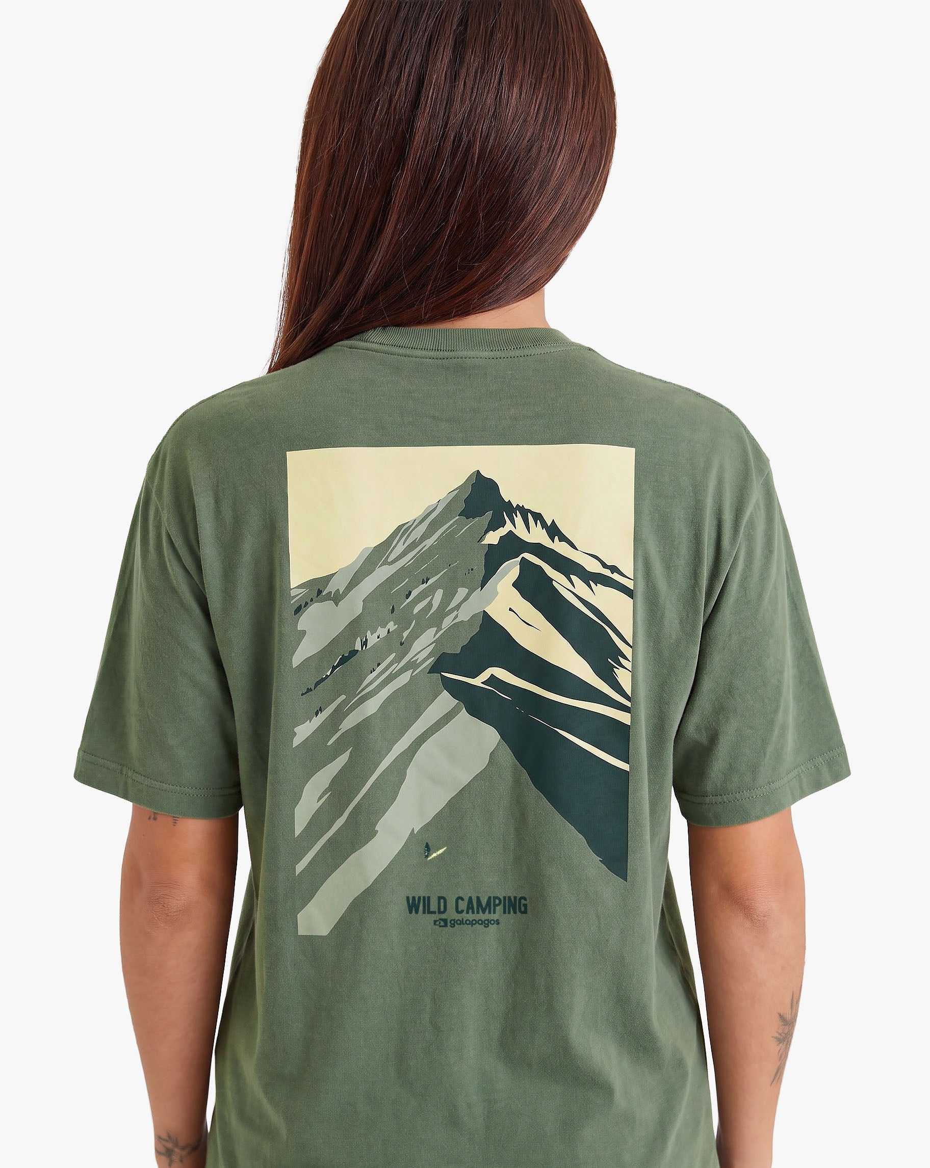 Camiseta Wild Camping - Verde