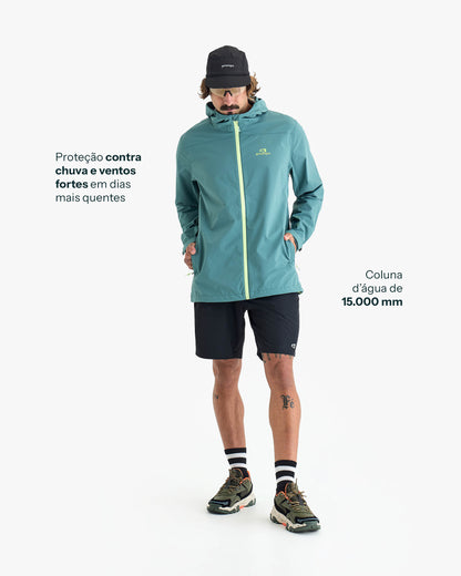 Jaqueta Impermeável Darwin Light Freeze Masculina - Verde Oceano