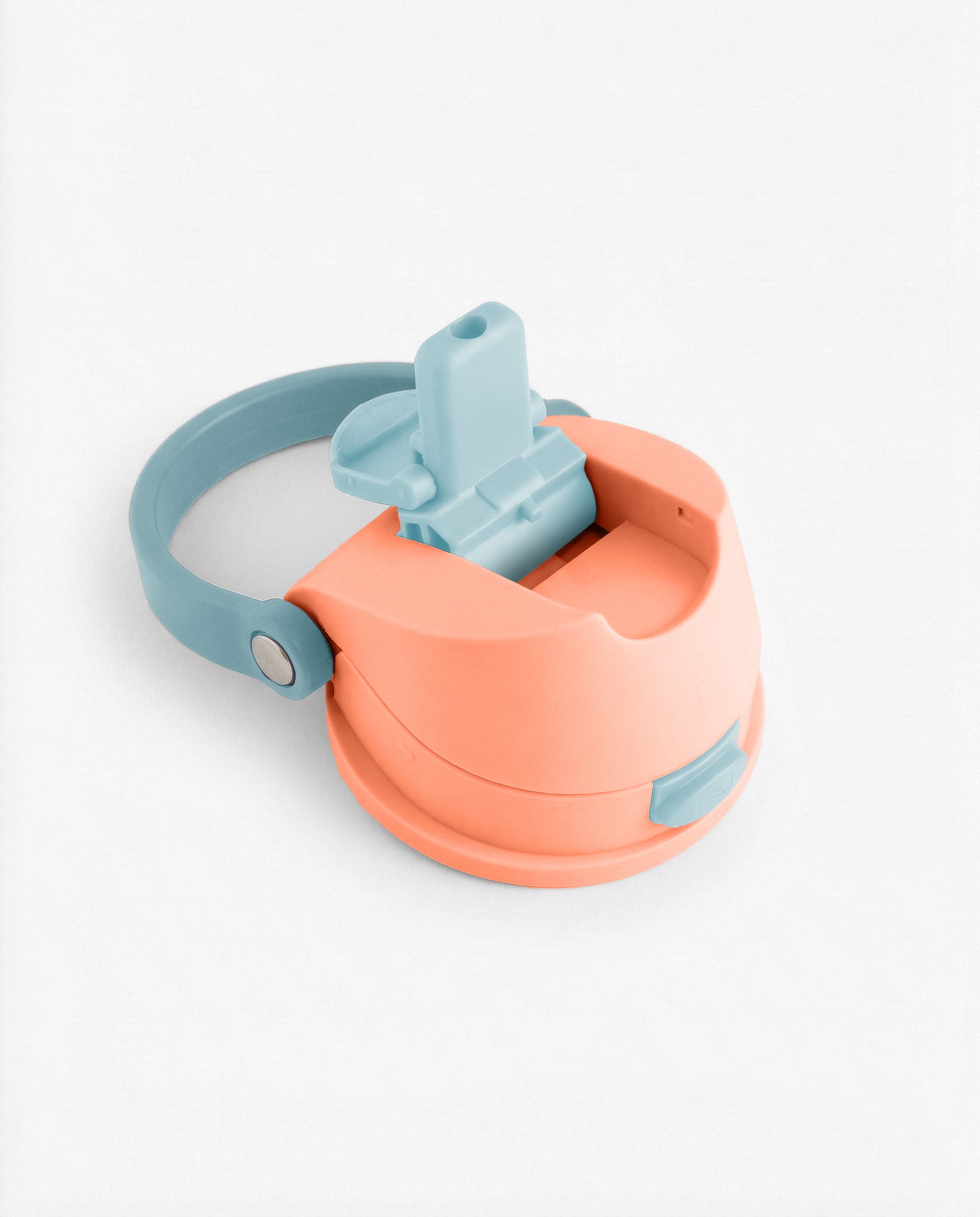 Tampa Garrafa Duo Flow - Salmão e Azul