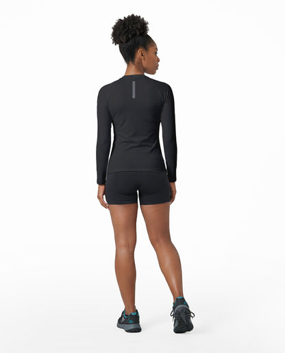 Blusa Segunda Pele UV Vella Feminina - Preta