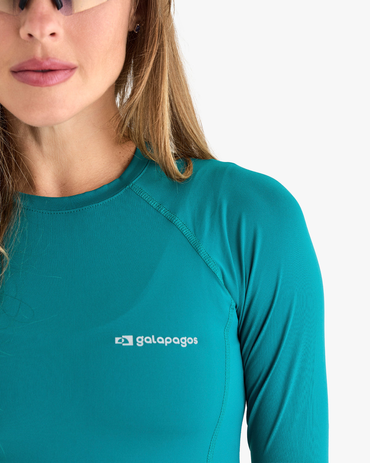 Blusa Segunda Pele UV Vella Feminina - Verde Oceano