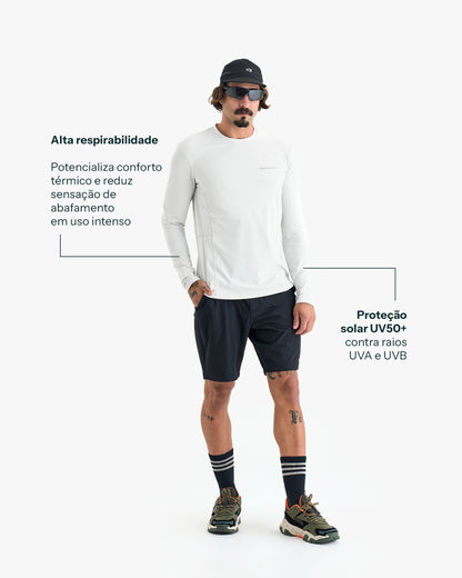 Blusa Segunda Pele Vella Freeze Masculina - Branca
