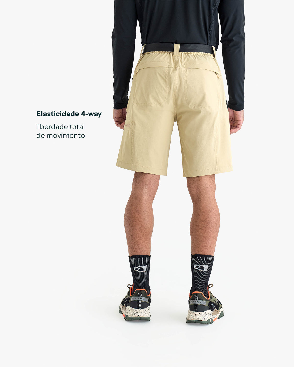 Bermuda Tech Axis Masculina - Cáqui