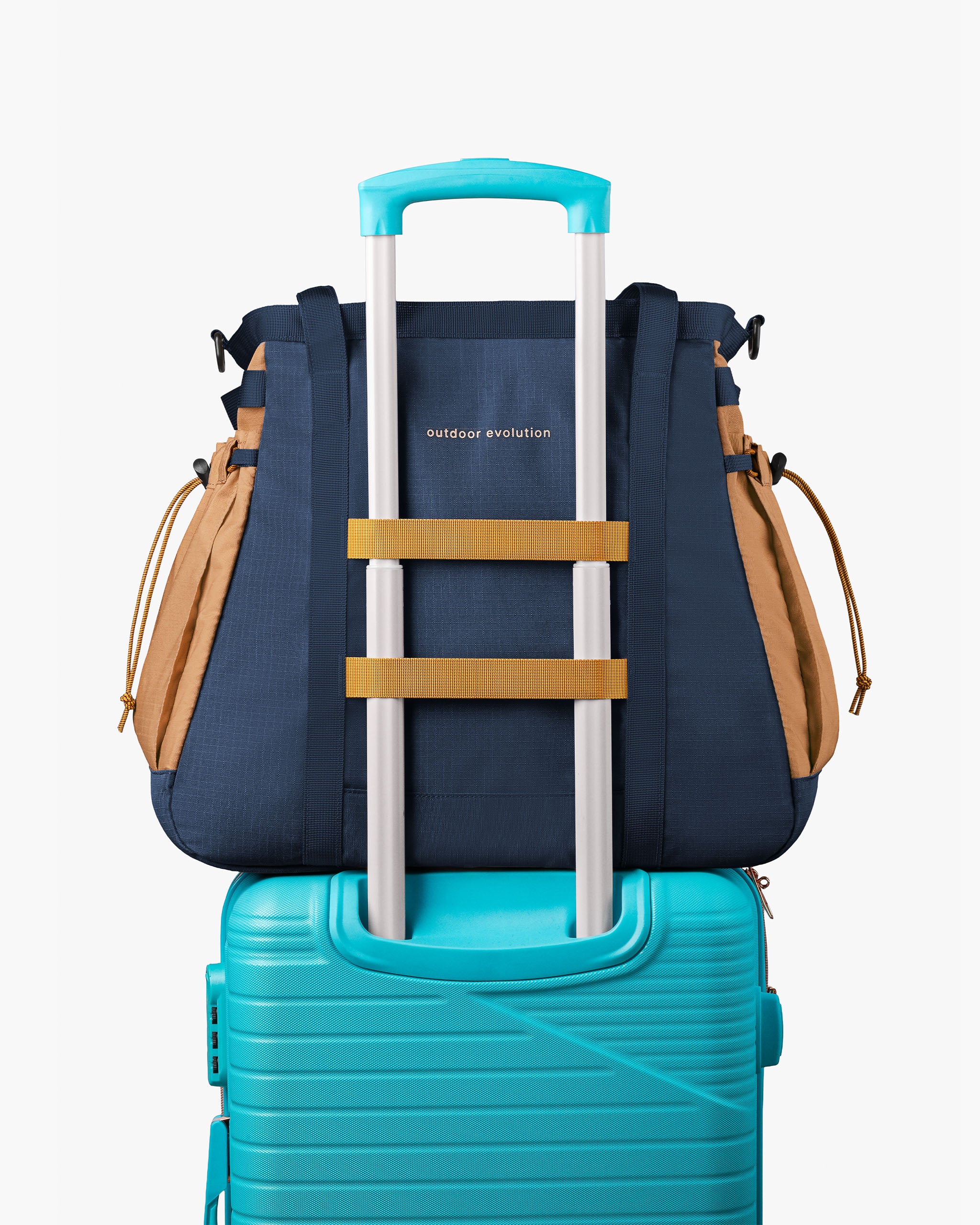 Bolsa Tote All-In 35L - Marinho e Caramelo