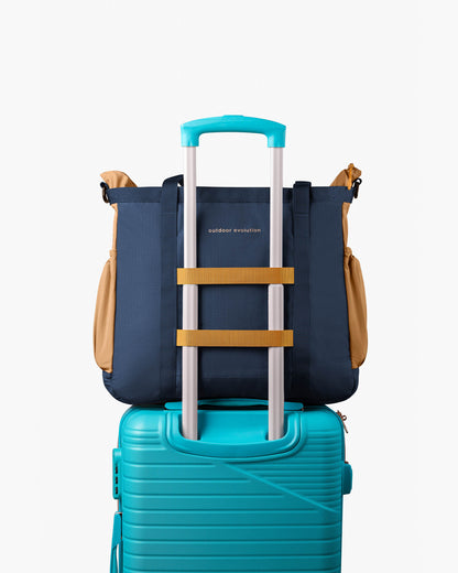 Bolsa Tote All-In Daily 21L - Marinho e Caramelo