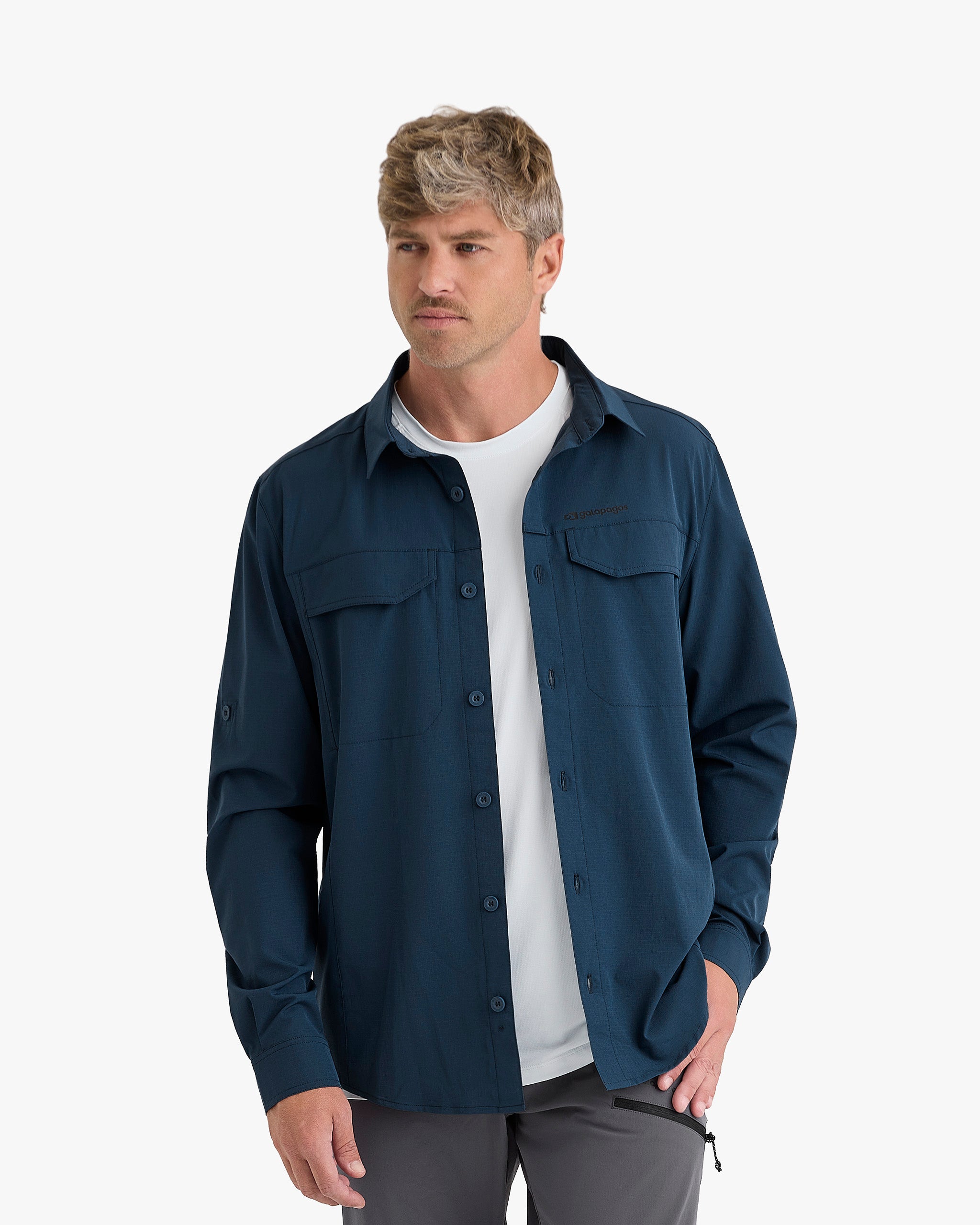 Camisa Technical UV50+ Defender - Azul Marinho