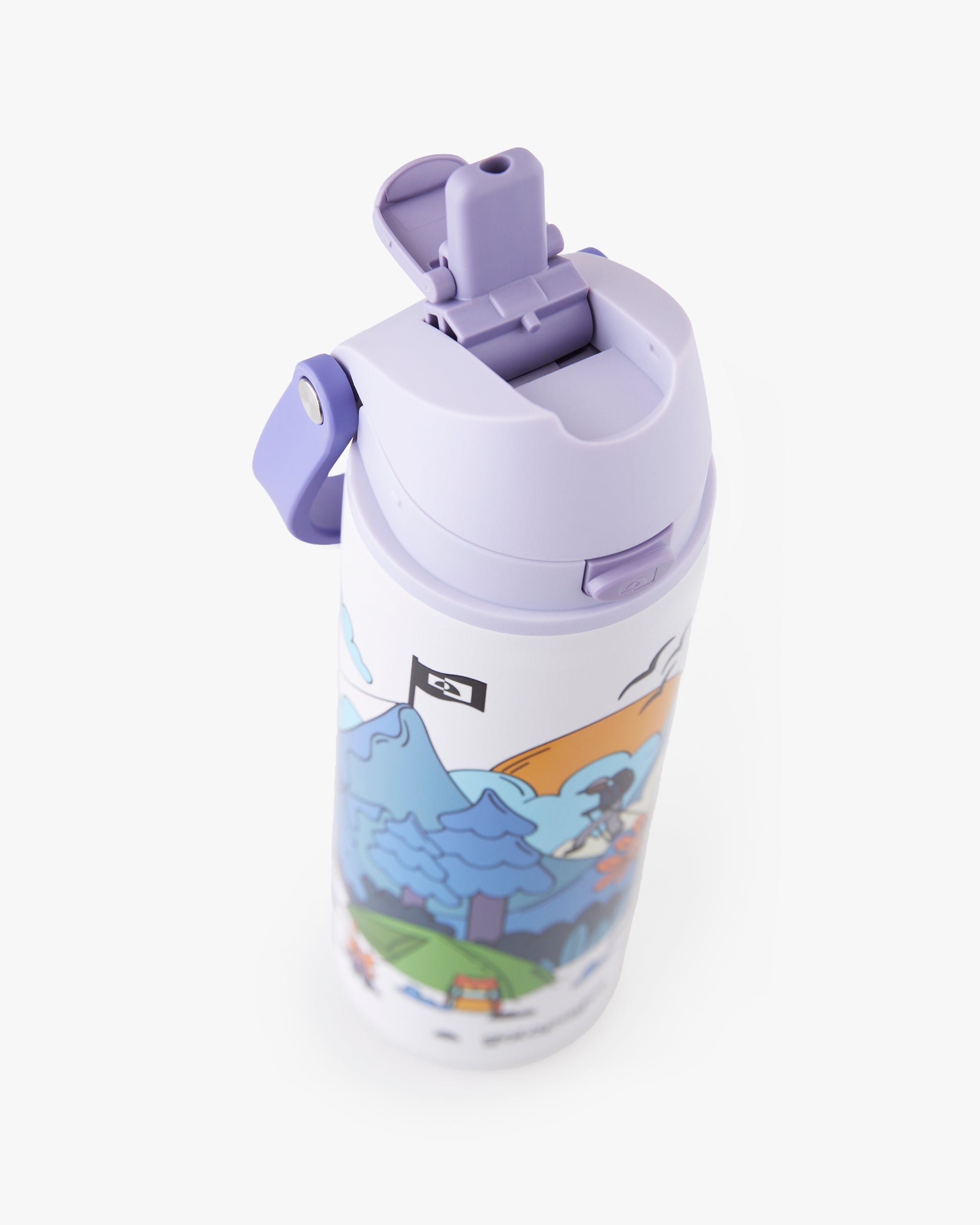 Garrafa Duo Flow Estampada Evolution 710ml - Roxo
